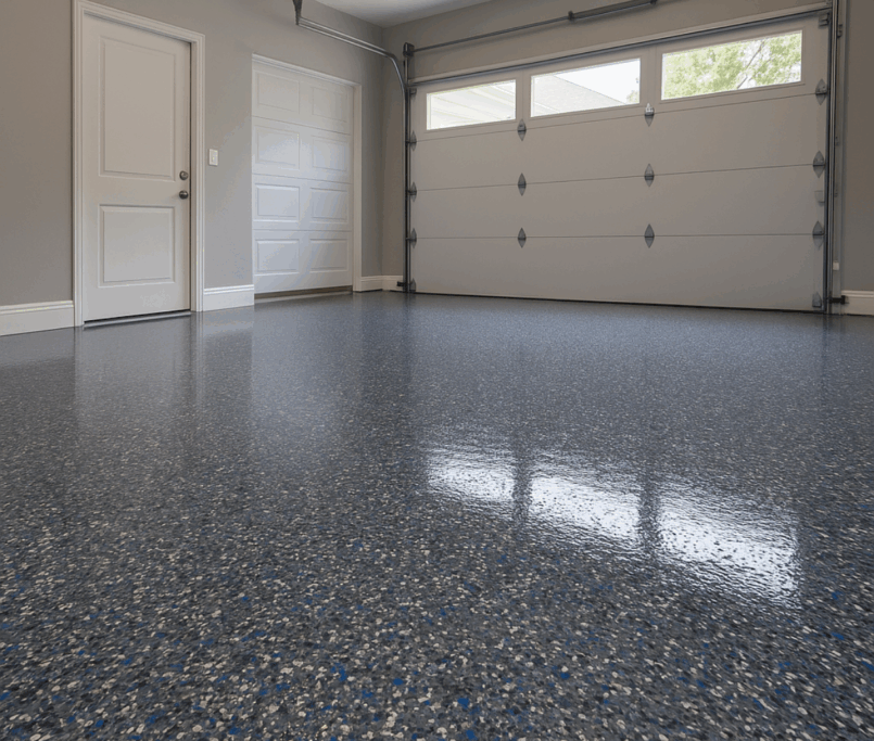 Epoxy Flake Home Garage Floor with Resin Finesse