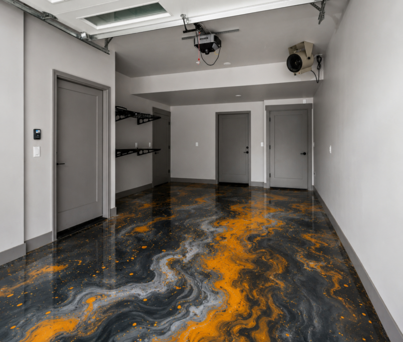 Epoxy Resin Metallic Garage Floor Resin Finesse UK