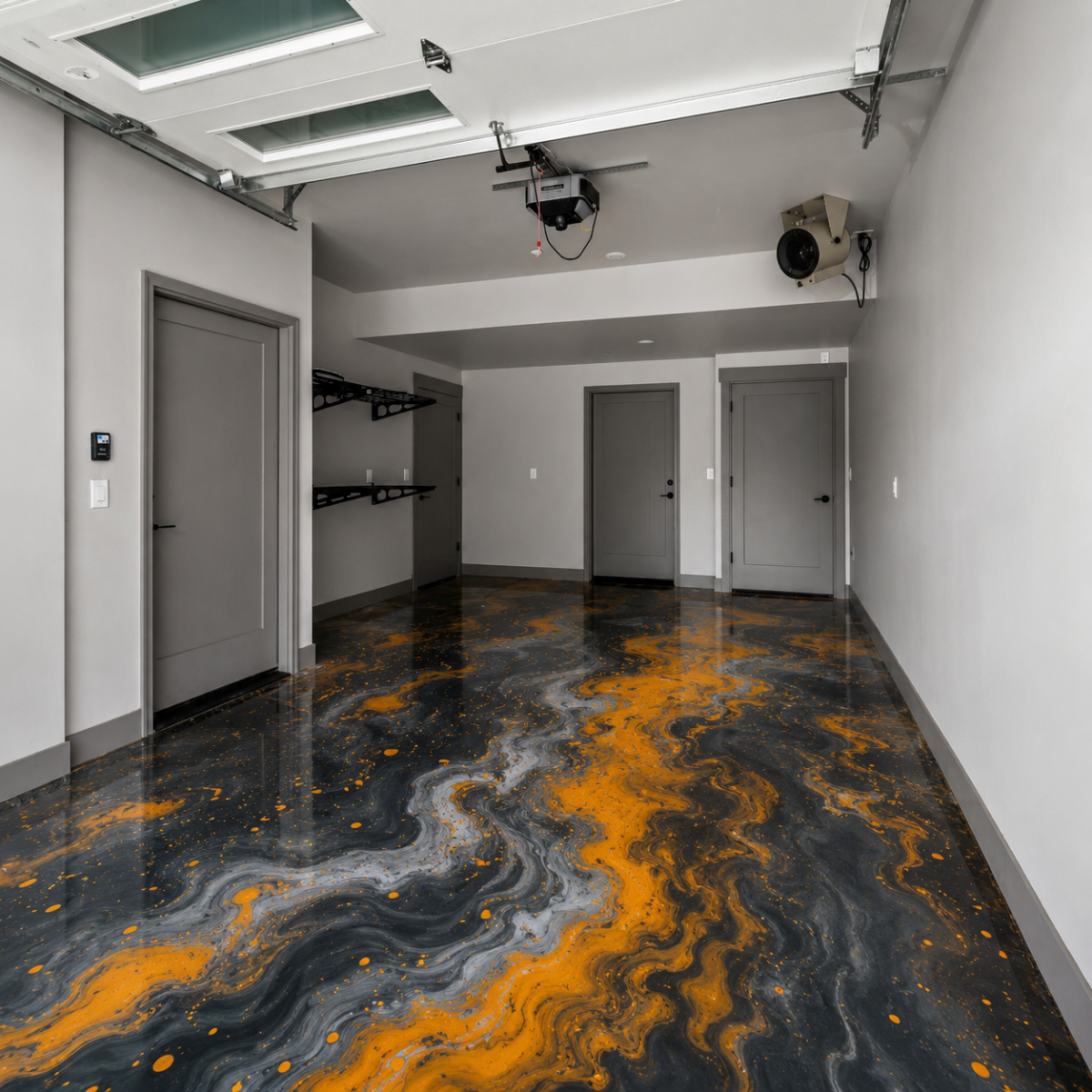 Epoxy Resin Metallic Garage Floor Resin Finesse UK