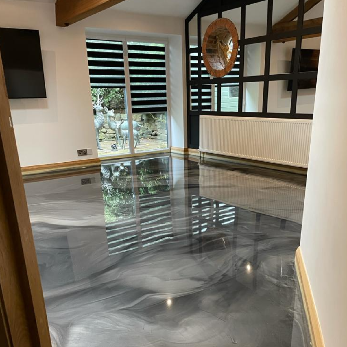 Epoxy Resin Metallic Floor Residential Resin Finesse UK