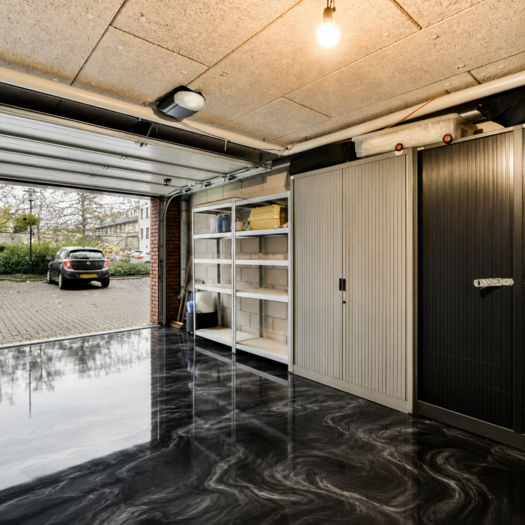 Epoxy Metallic Home Garage Floor Resin Finesse After Picture